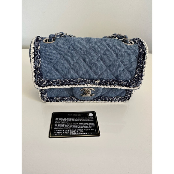 Chanel Denim Mini Flap - Picture 1 of 9
